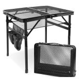 E EASTSTORM Folding Picnic Table for Grill Outdoor Camping Table with Portable Mesh Bag, Compact & Foldable for Easy Storage - Great for Picnic, Garden, Patio, Dining, BBQ, Party, Market 2Ft