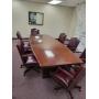 Large Wooden Conference Room Table 10ft x 40 1/2 inches- Mahogany