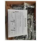Ravinte 30 Pack Solid 5 Inch Center to Center Slim Square Bar Drawer Handles for Kitchen Cabinet Hardware Matte Black