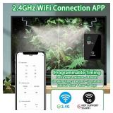 Reptile Humidifiers, WiFi Reptile Misting System APP Control, Quiet Reptile Mister Automatic Misting System, Terrariums Mister with 360Â°Adjustable Spray Nozzles, No Leaking, Easy to Use Retail $47.