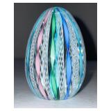 Murano glass egg paperweights