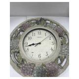 Beautiful decorative peony flowers wall clock 13 inches in diameter with wall decor