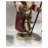 Dept. 56 Santa figurine 9 inches tall and 2 other Santa figurines