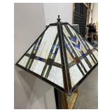 Meyda Tiffany stained glass floor lamp (has damage)