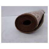 House, Home and More Skid-Resistant Carpet Indoor Area Rug Floor Mat - Praline Brown - 3 Feet X 5 Feet - Retail: $79.95