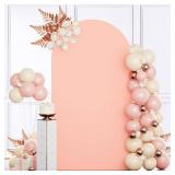 6.6FT Arch Cover Rose Arch Frame Cover Fitted Spandex Arch Cover Backdrop Fabric Wedding Arch Covers Stretchy Panels Chiara Backdrop Cover for Arch Stand Balloon Arch Cover for Weddings Decor *Retail 