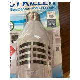 PIC LED Bug Zapper Light Bulb, Compact Mosquito Zapper, Electric Insect Killer, White, Fit Standard Bulb Socket, Kills Bug on Contact, Bug Catcher for Home, (Retail $23.47)