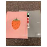 Strawberry Prong and Pocket Folder and Gray 5 Star Folder