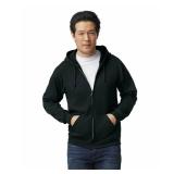 Gildan Adult Fleece Zip Hoodie Sweatshirt, Style G18600, Multipack, Black (1-pack), XX-Large