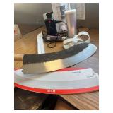 Carbon Steel 19.7 inch (50 cm) Mincing Chef Knife, Kebap Blade, Turkish Knife