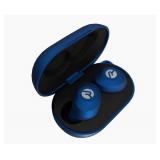 Raycon 2023 The Everyday Bluetooth Travel Case Earbuds w/ Changeable Grip Sizes, Electric Blue
