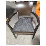Hotel Quality Grey Wooden Chair with Metal Legs