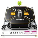 EVEAGE 16.5" Pressure Washer Surface Cleaner - Power Washer Surface Cleaner with 4 Wheels, Four Leaf Clover Design Stainless Steel Housing Power Washer Accessories with 2 Extension Wands (Missing Piec