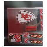 Lot of 7 Kansas City Chiefs, High Quality, Indoor/Outdoor Window Clings by Wincraft on 15"x 23" Plexiglass