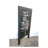 A Frame Chalkboard by HBCY Creations: 40"x20", Double-Sided & Magnetic Board, Heavy Duty Hinges