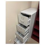 Four drawer locking filing cabinet 52 x 15 x 25 in