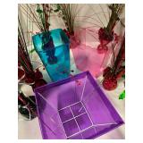 Party supplies clear glass vases and plastic vases