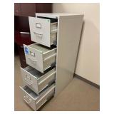 Four drawer filing cabinet 52 x 15 x 25 in