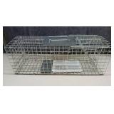 iMounTEK Live Animal Trap Humane Animal Trap Catch Live Animal Rodent Cage Collapsible Galvanized Wire for Small Raccoons Beavers Groundhogs Foxes Armadillos