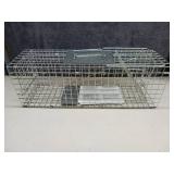 iMounTEK Live Animal Trap Humane Animal Trap Catch Live Animal Rodent Cage Collapsible Galvanized Wire for Small Raccoons Beavers Groundhogs Foxes Armadillos