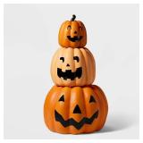 missing 3rd head Harvest Triple Stack Pumpkins Halloween Decorative Prop - Hyde & EEK! Boutiqueâ¢
