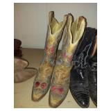 3 Pair Cowboy Boots - Size 10