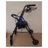 Rolling walker with seat