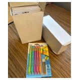 Paper Mate Handwriting Triangular Mechanical Pencil Set with Lead & Eraser Refills, 1.3mm, School Supplies, Fun Barrel Colors, 8 Count 2 CASES OF 6 packages 60 pencils in total!