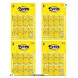 2 PACKS OF 4!! Marshmallow Peeps Yellow Easter Bunnies 12ct (4) RETAILS $39!!