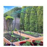 Arch Trellis for Climbing Plants Outdoor, 7 ft Tall Walkway Trellis, Metal Archway Arbor Tunnel Large Trellis for Vegetables Plant Cucumber Trellis for Garden Raised Bed, Black RETAILS $86!!