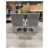 Set of 2 Belmont Patio Dining Armchairs - Gray