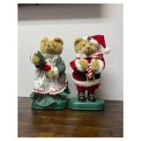 Mr. and Mrs. Claus Bear statues