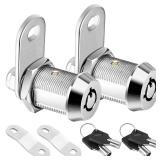 PTEROMY 2 Pack Cabinet Lock with Keys, 7/8