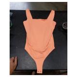 REORIA Womens Sexy Club Square Neck Sleeveless Tank Tops Bodysuits Stretchy Leotard Clubwear Neon Pink 2X-Large
