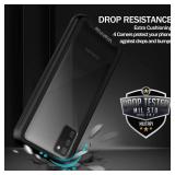 wahhle Compatible with Moto G Play 2021 Case, Built in Screen Protector Full Body Shockproof Slim Fit Bumper Protective Phone Cover for Motorola G Play 2021 Men Women-Black/Clear