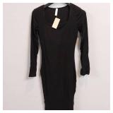 Popilush Long Sleeve Shapewear Dress with Built in Shapewear Midi Bodycon Shaper Dress for Women 2024 - Retail: $79.6