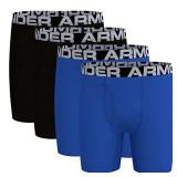 Under Armour Boys Charged Stretch Jock, Lightweight & Smooth Fit Boxer Briefs, Ultra Blue, Medium US
