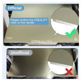 Creality Official Ender 3 Bed Upgraded, PEI Sheet Removable Magnetic Flexible Heated Bed Build Plate Surface Bed Cover for Ender 3 S1/Ender 3 S1 Pro/Ender 3 Neo/Ender 3 V2 Neo/Ender 3 V3 SE 235X235mm
