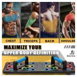 Foldable push-up rack for portable strength training, sturdy and stable equipment for men