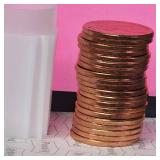 Tube  of (20) Copper 1 oz Buffalo Nickels