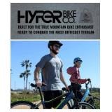Hyper E-Ride Electric Mountain Bike for Adults 26 Inch. 250w, 36v Battery, Mountain Ebike with Shimano 6 Speed with Front Dual Shock Absorber. Electric Bicycle for Adults Retail $650.00