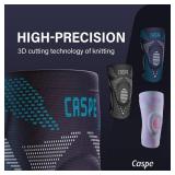 CASPE Compression Knee Sleeve, Woman & Men for Knee Pain, Knee Support with Patella Gel Pad & Side Stabilizer, Knee Brace for Pain Relief, Workout, Running, Arthritis, Weightlifting (1, Blue, Large)