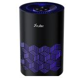 FreAire Air Purifiers for Bedroom, HEPA Air Purifier with RGB Lights Air Purifiers for Pets Dust Smoke Pollen Dander Smell, Portable Air Purifier with Air Filter For Home (Black)
