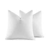 MIULEE 20x20 Pillow Inserts, Pack of 2 Feather Throw Pillow Inserts, Decorative Fluffy Throw Pillows Cotton Fabric for Living Room Sofa Bed