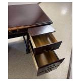 Solid Wood Cherry Office Desk Very Heavy