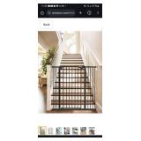 InnoTruth 36" Tall Baby Gate for Dogs, 29-39.6â Auto Close Safety Gate Crafted for Child Protection with 2.24" Slots, Dual-Lock Safety Design and Wall-Friendly, Black