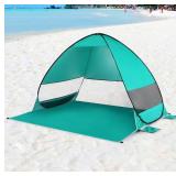 Beiou Automatic Beach Tent - UV Protection, Pop-up, Camping Tent for 2-3 People, Green