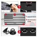 1-Piece Car Sun Shade American Flag Windshield Sun Shade Windshield Foldable Front Window Sun Shade Car Sun Visor Shield Cover Fits Easily to SUV & Truck-UV Ray Blocker Keeps Your Vehicle Cool