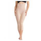 Irisnaya Women Seamless Shapewear Control Panties High Waist Trainer Tummy Butt Lifter Body Shaper Short Thighs Slimmer (Large, Beige)