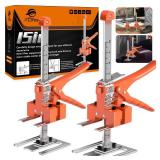 XClifes Labor Saving Handle 2 Pack,15 In Construction Jack, Wall Tile Locator, Multi-Function Height Adjustment Lifting Device, Door Panel Lifting Cabinet Jack,Raised 10 in,Load 560 LBS [Upgrade]